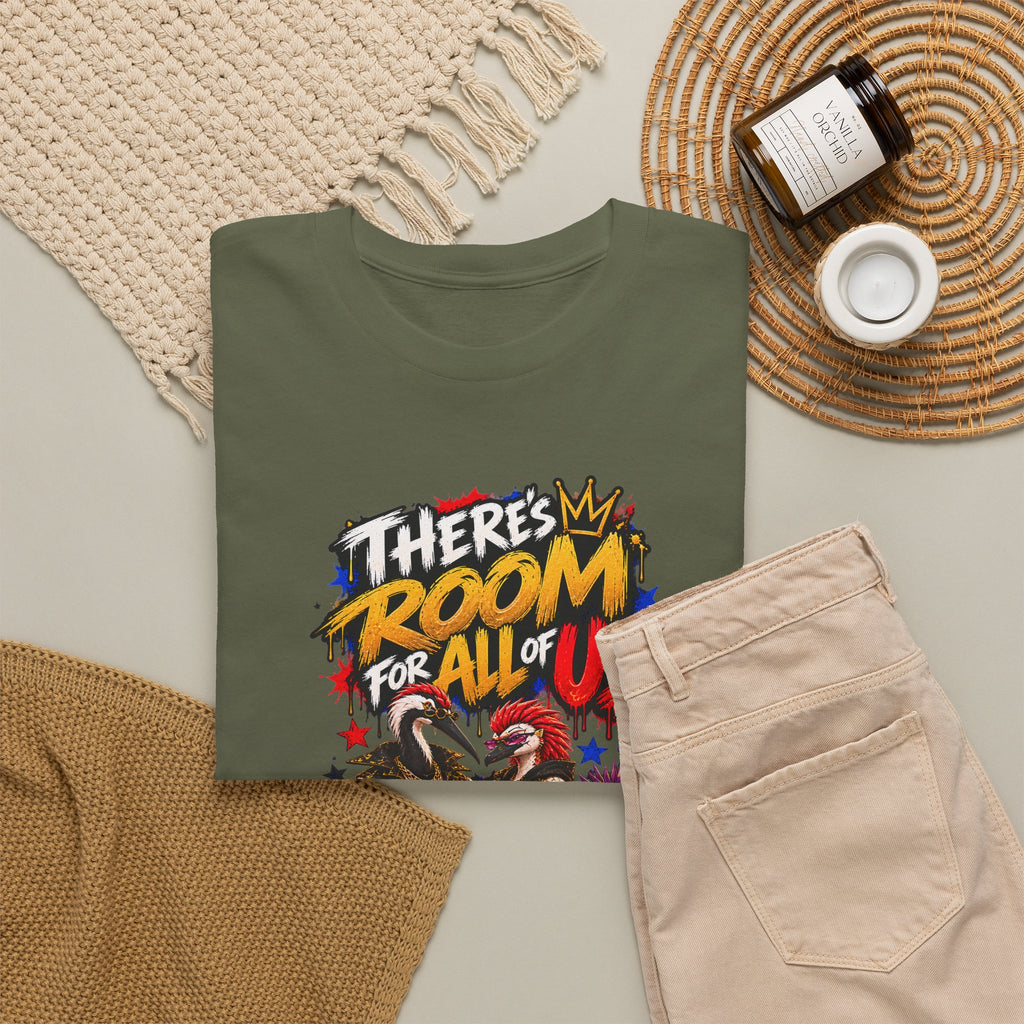 Morikarma Signature T — "There's Room for All of Us" Cute Animal Group Graphic Tee