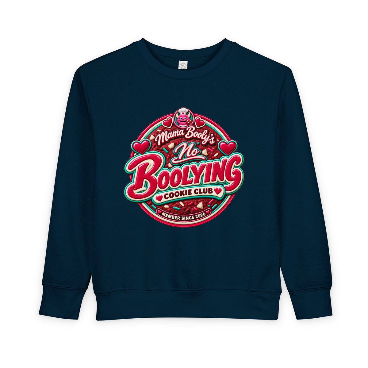 No Boolying: Velvy Cookie Club Toddler Sweatshir t