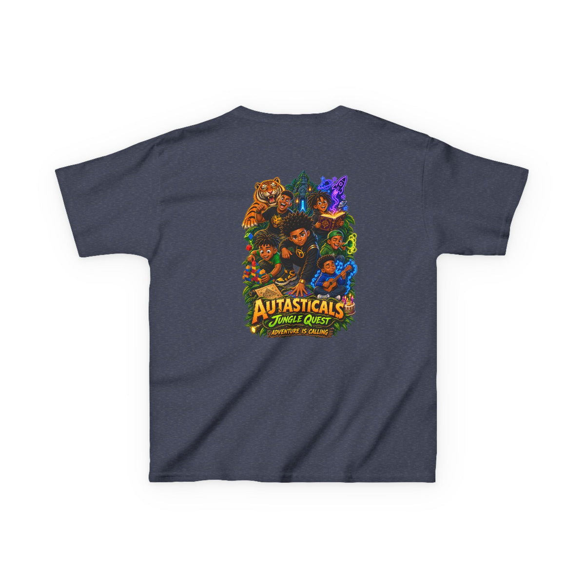 Autasticals™ Jungle Quest Kids T-Shirt– Celebrating Neurodiverse Kids Superpowers