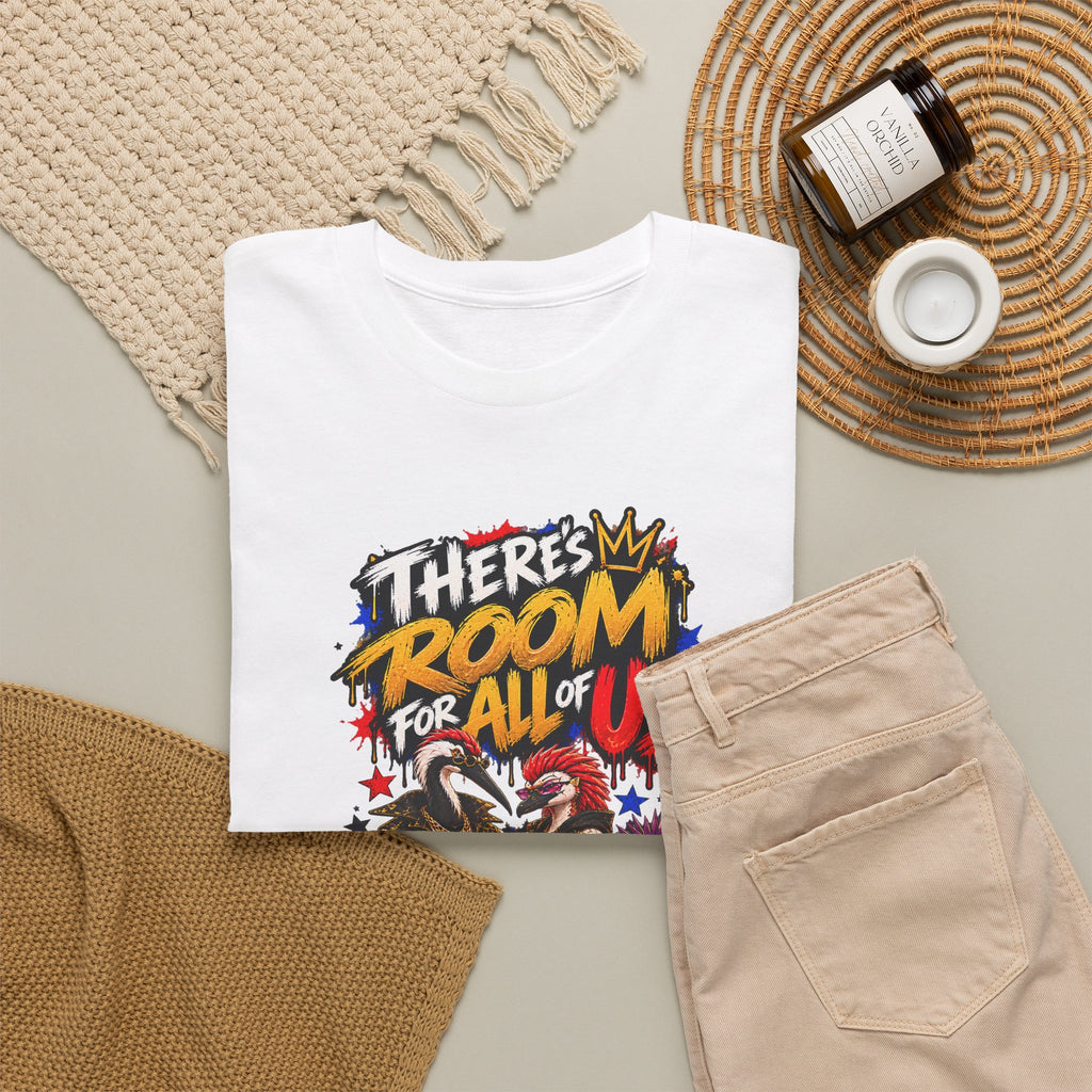 Morikarma Signature T — "There's Room for All of Us" Cute Animal Group Graphic Tee