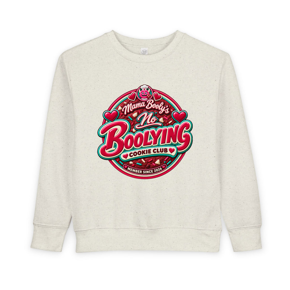 No Boolying: Velvy Cookie Club Toddler Sweatshir t