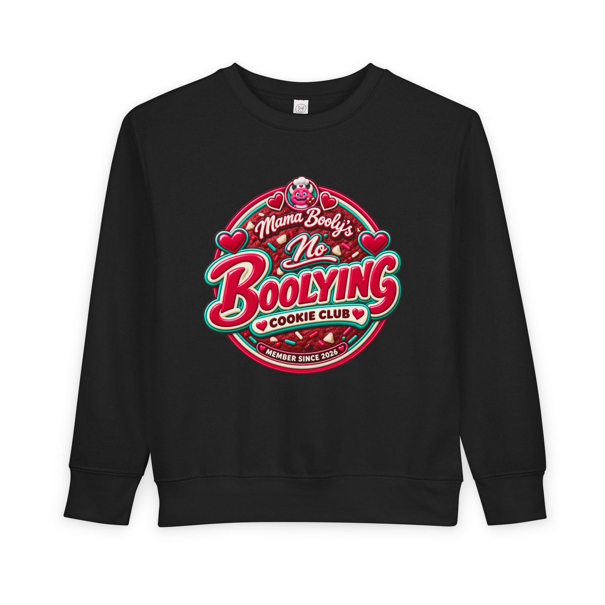 No Boolying: Velvy Cookie Club Toddler Sweatshir t