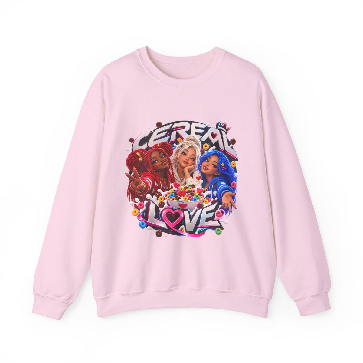Red, White & Hue: Cereal Love Crewneck Sweatshirt