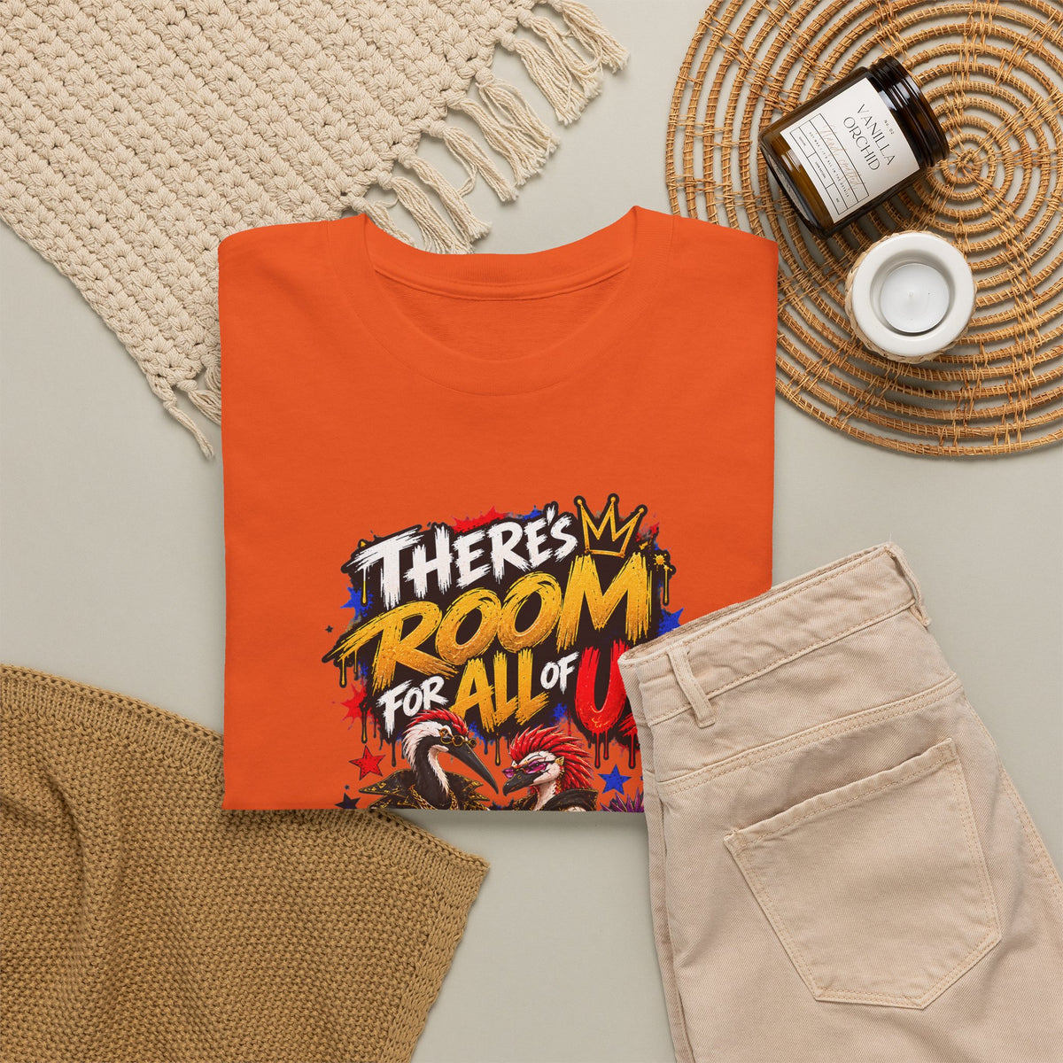 Morikarma Signature T — "There's Room for All of Us" Cute Animal Group Graphic Tee