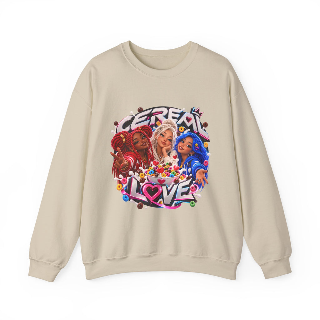 Red, White & Hue: Cereal Love Crewneck Sweatshirt