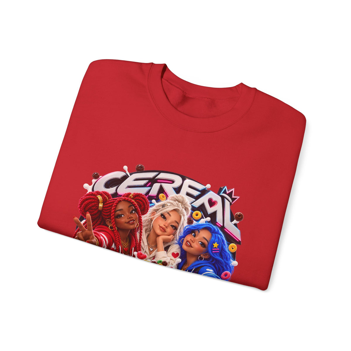 Red, White & Hue: Cereal Love Crewneck Sweatshirt