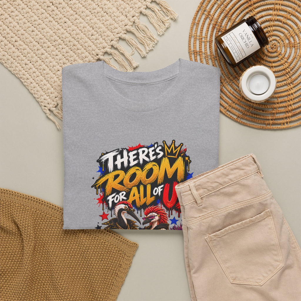 Morikarma Signature T — "There's Room for All of Us" Cute Animal Group Graphic Tee