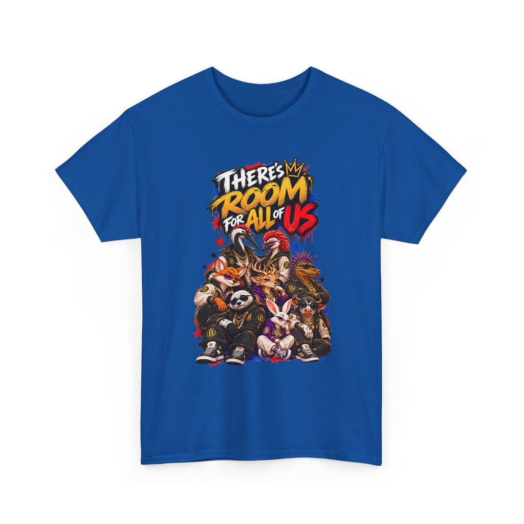 Morikarma Signature T — "There's Room for All of Us" Cute Animal Group Graphic Tee