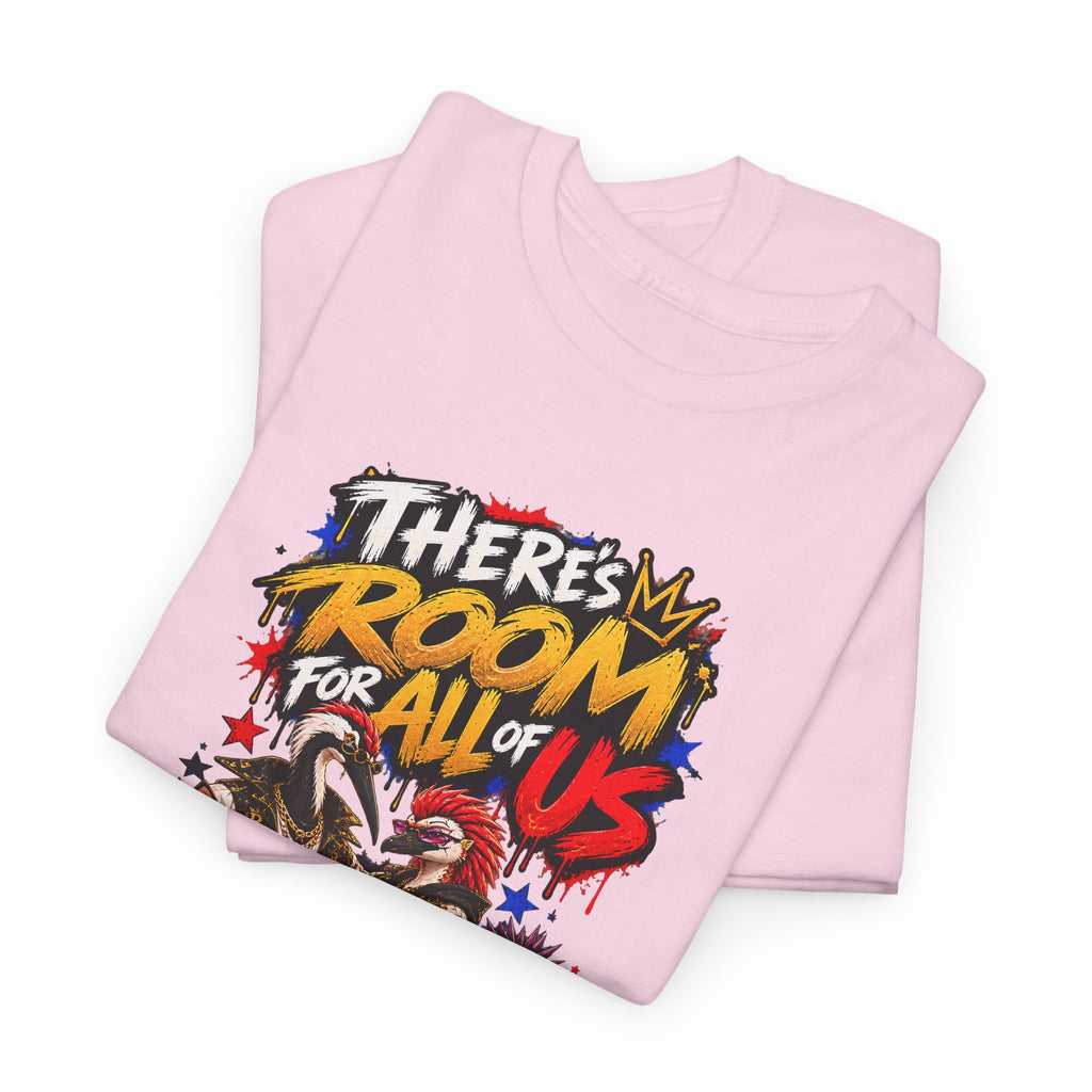 Morikarma Signature T — "There's Room for All of Us" Cute Animal Group Graphic Tee