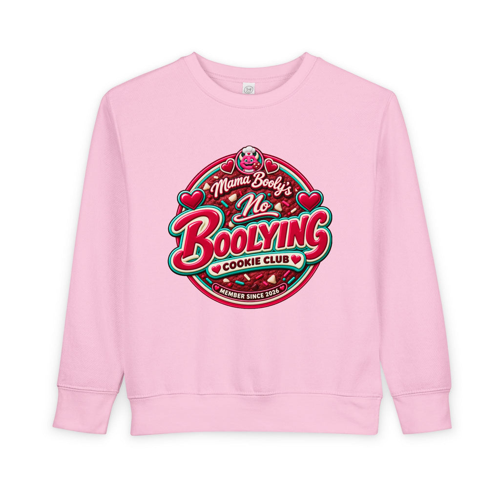 No Boolying: Velvy Cookie Club Toddler Sweatshir t