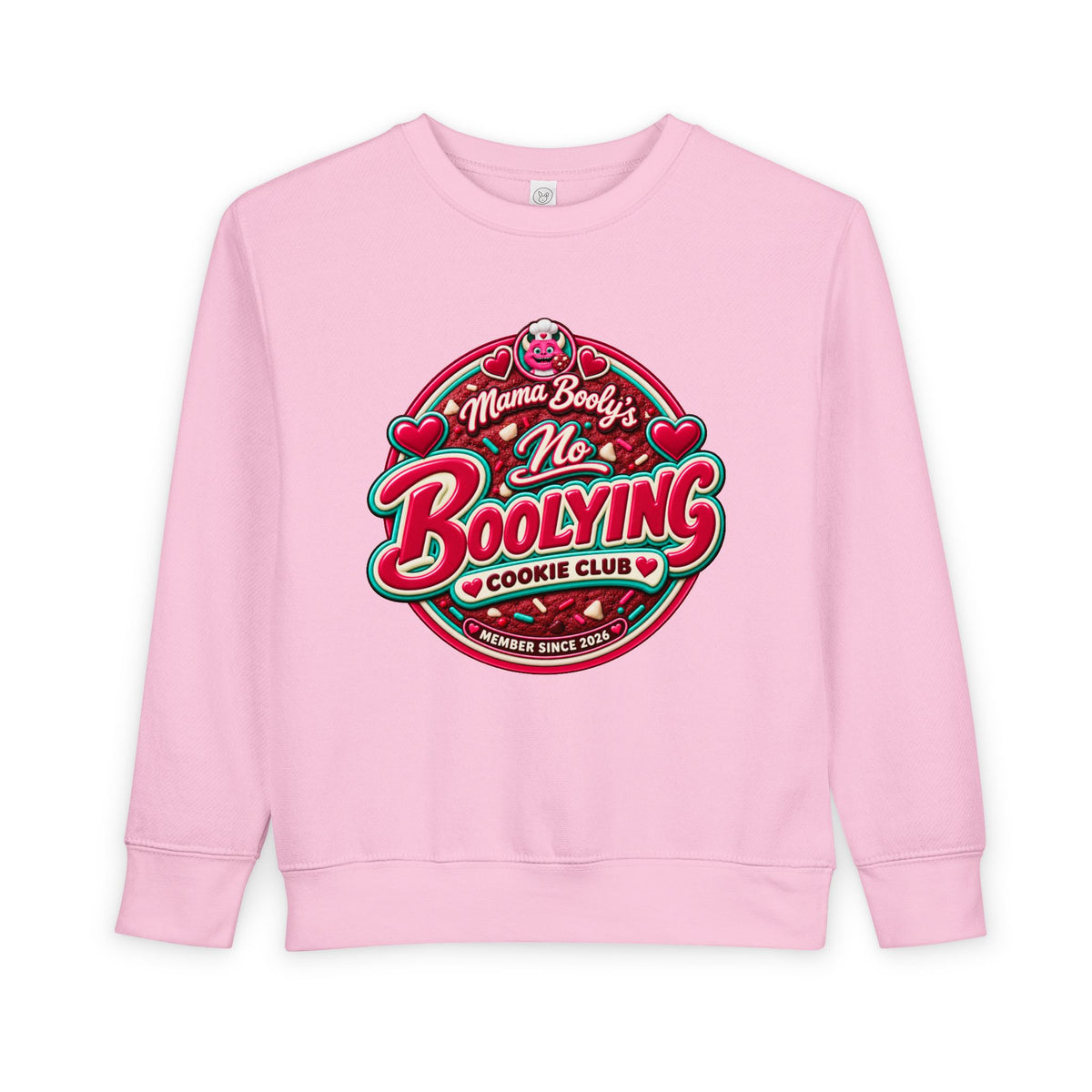 No Boolying: Velvy Cookie Club Toddler Sweatshir t