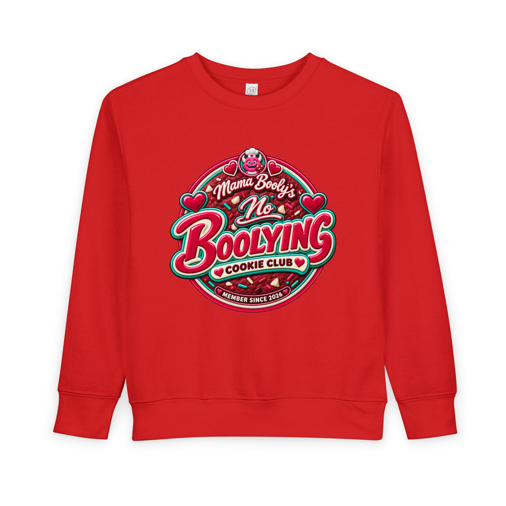 No Boolying: Velvy Cookie Club Toddler Sweatshir t