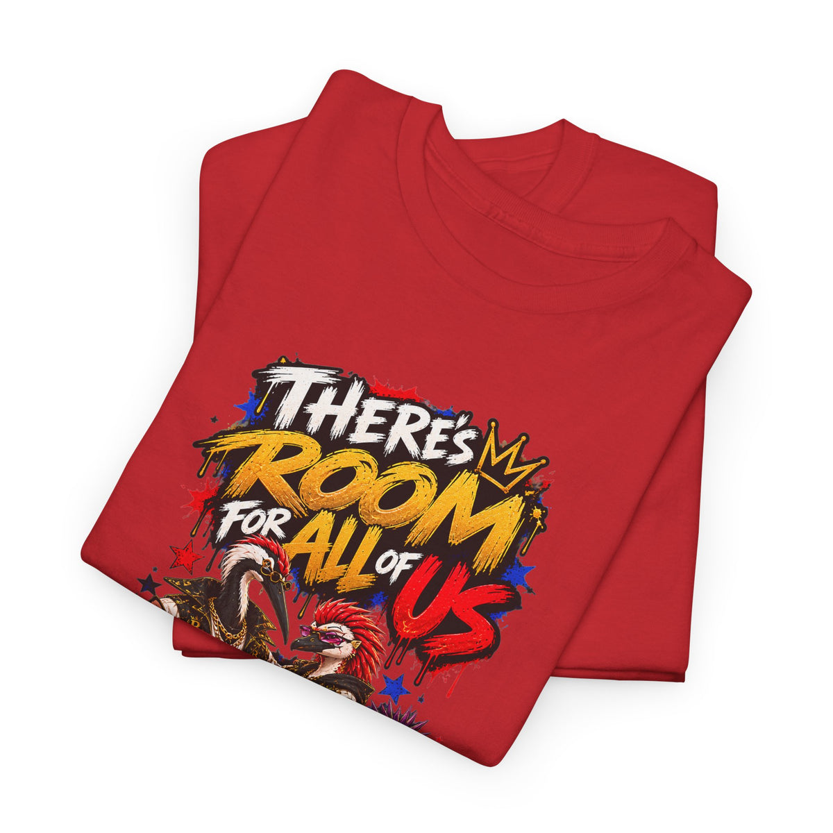 Morikarma Signature T — "There's Room for All of Us" Cute Animal Group Graphic Tee
