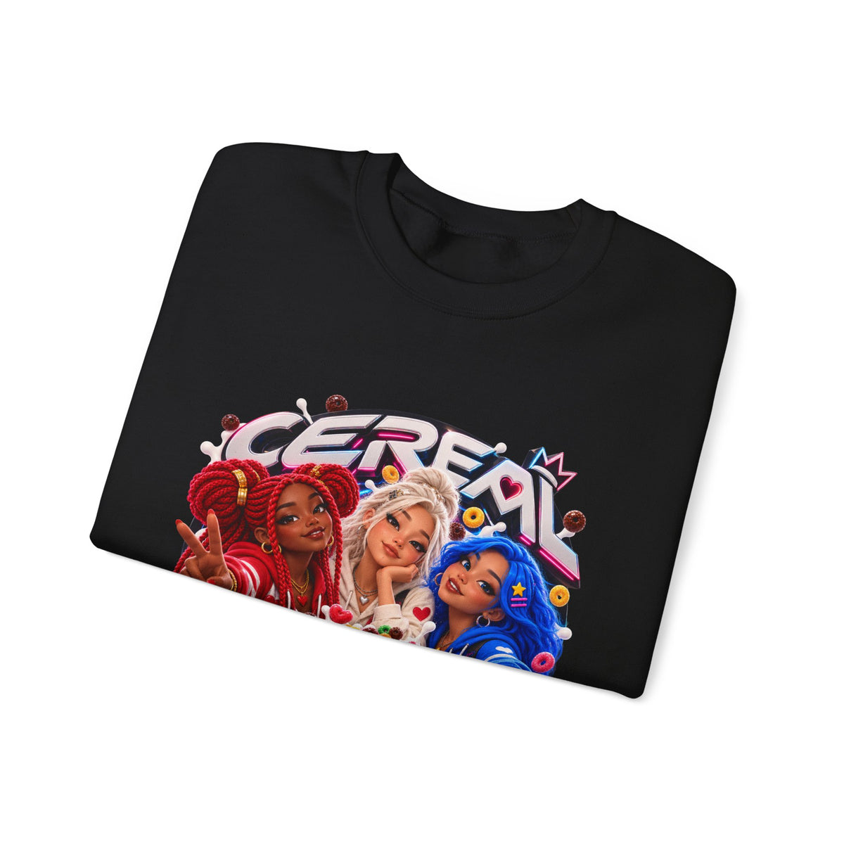 Red, White & Hue: Cereal Love Crewneck Sweatshirt