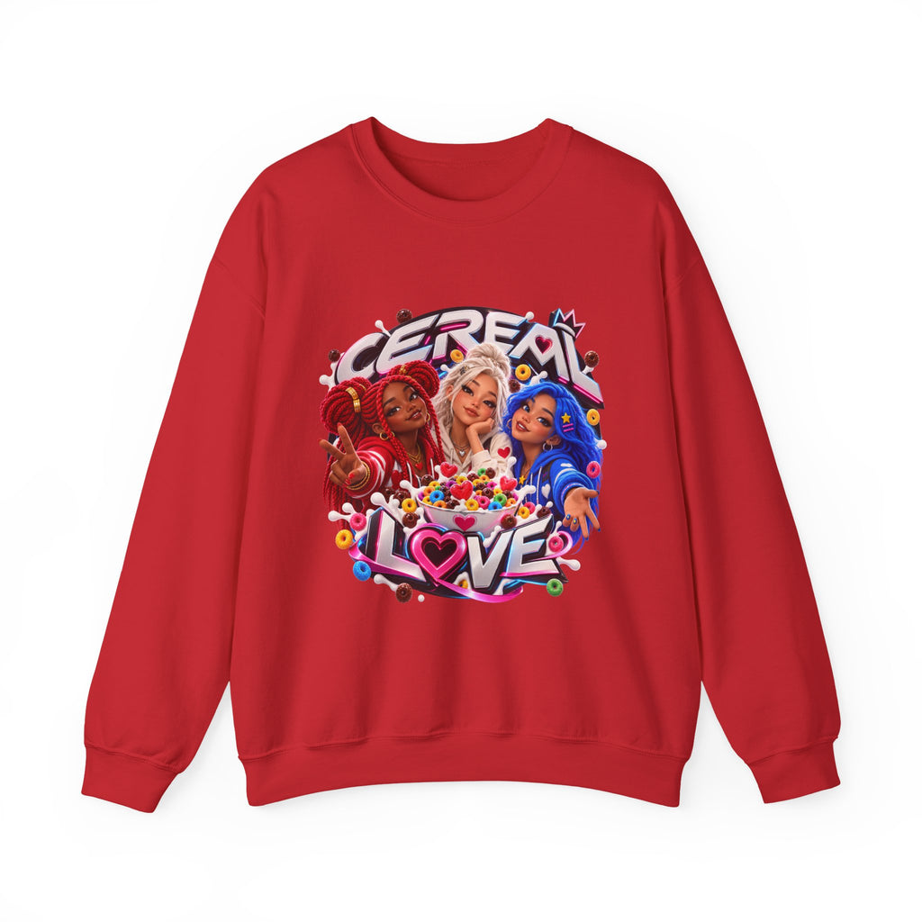 Red, White & Hue: Cereal Love Crewneck Sweatshirt