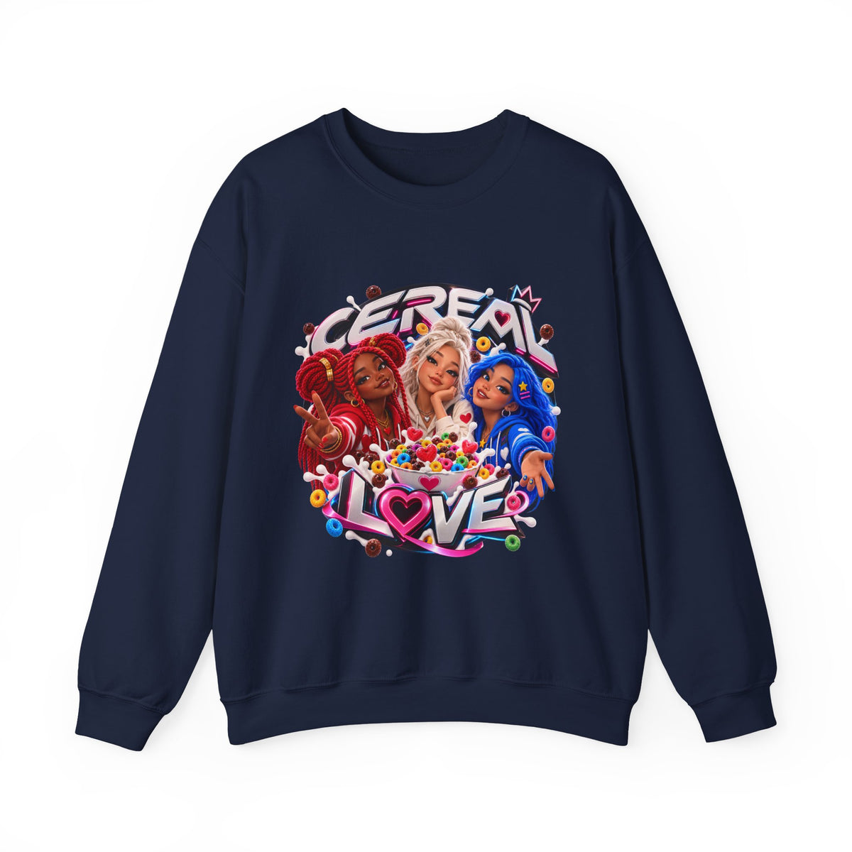 Red, White & Hue: Cereal Love Crewneck Sweatshirt