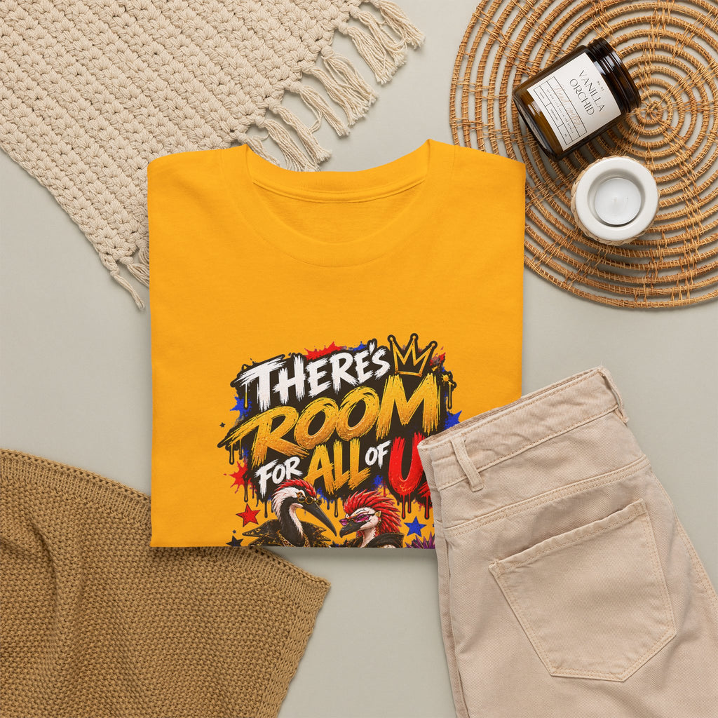Morikarma Signature T — "There's Room for All of Us" Cute Animal Group Graphic Tee