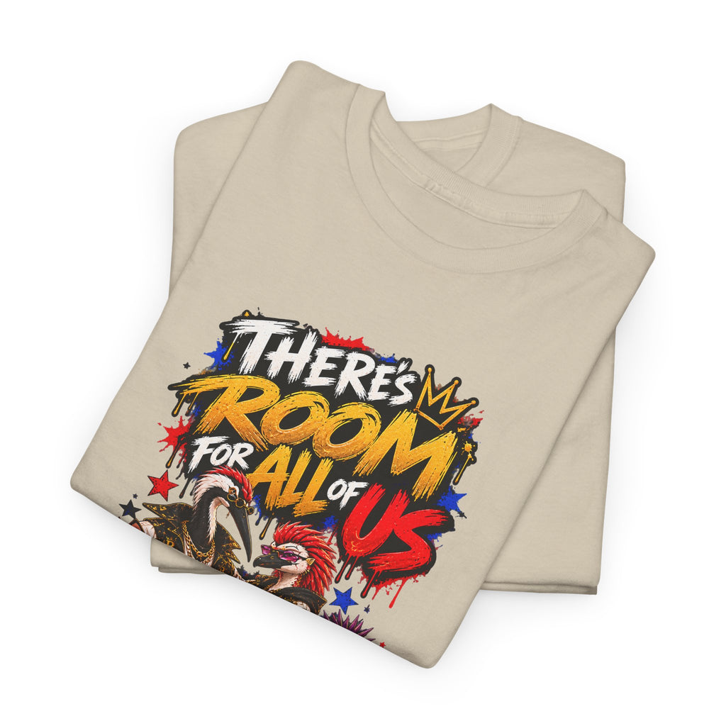 Morikarma Signature T — "There's Room for All of Us" Cute Animal Group Graphic Tee