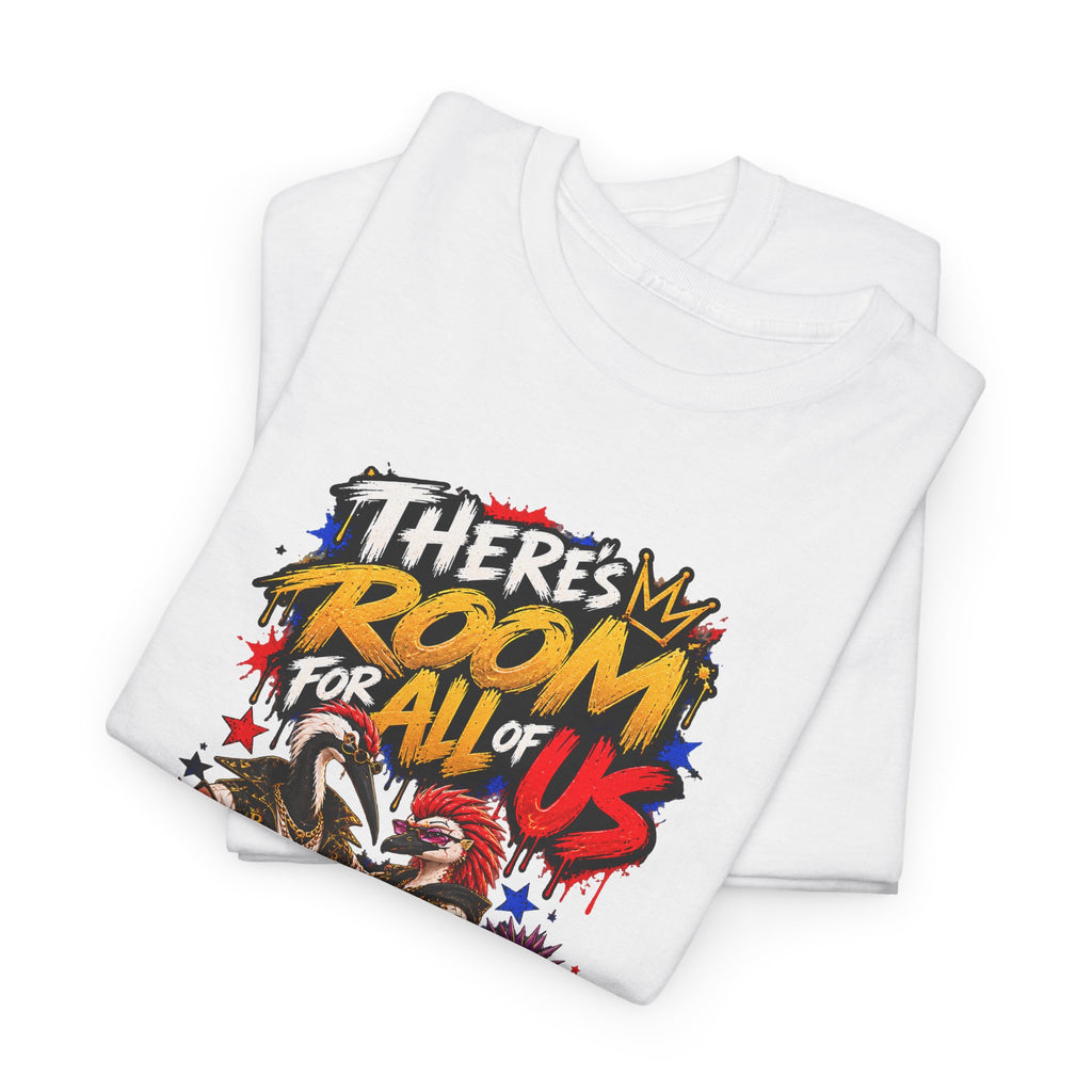 Morikarma Signature T — "There's Room for All of Us" Cute Animal Group Graphic Tee