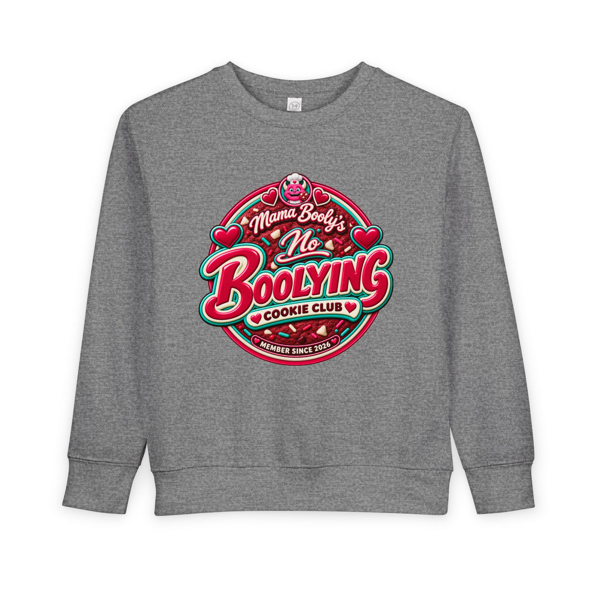 No Boolying: Velvy Cookie Club Toddler Sweatshir t